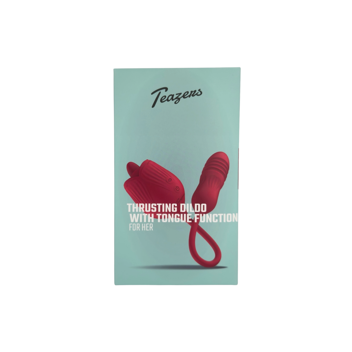 Teazers Rose Vibrator with Thrusting Dildo