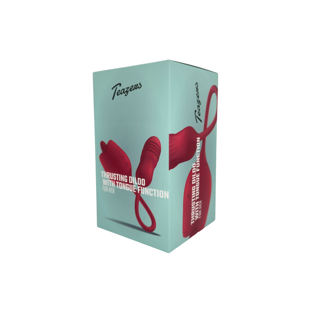 Teazers Rose Vibrator with Thrusting Dildo