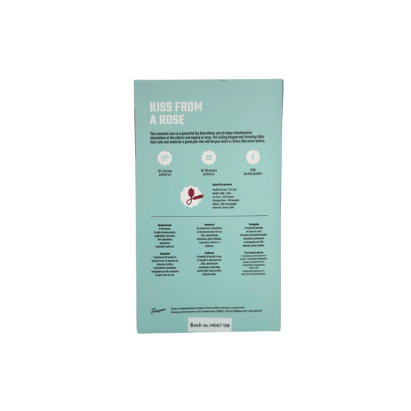 Teazers Rose Vibrator with Thrusting Dildo